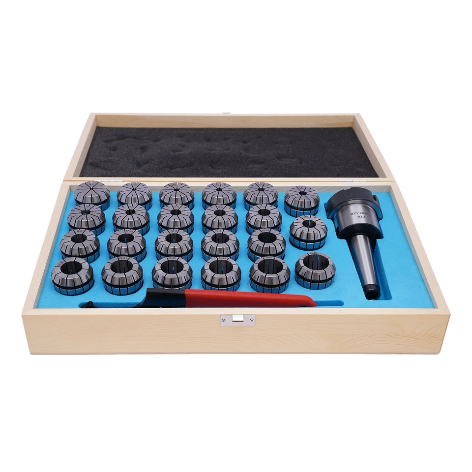 MARKENLOS f��r Fr?sen Drehmaschine 23-tlg MK3 Spannzangen Spannzangenfutter ER40 ? 4-26 mm