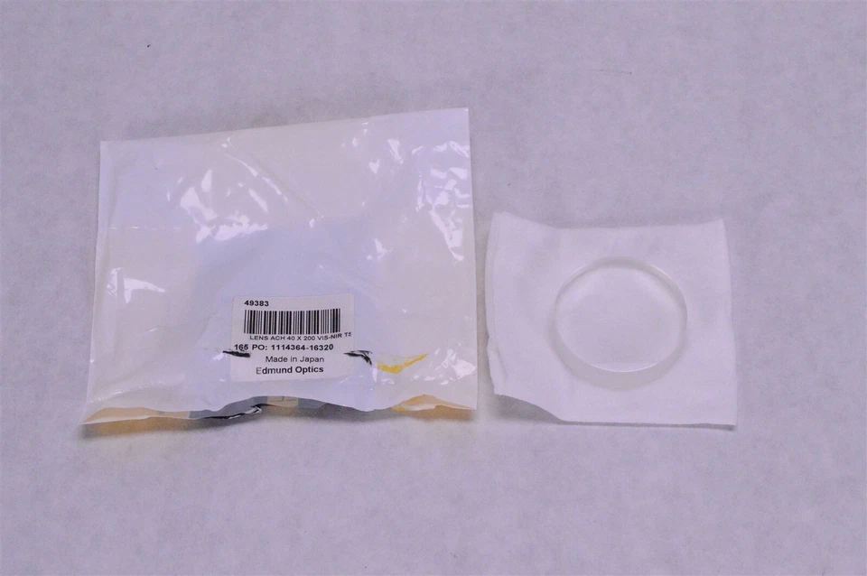 Edmund Optics 40mm Dia. x 200mm FL, VIS-NIR Coated, Achromatic Lens 49383