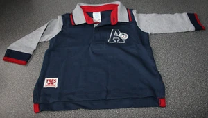 Baby Jungen Poloshirt dunkelblau langarm GR.62 NEU mit Etikett - Bild 1 von 3