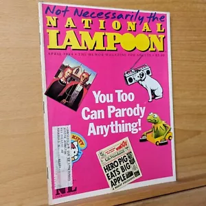 National Lampoon Magazine April 1984 You Too Can Parody Anything! - Foto 1 di 9