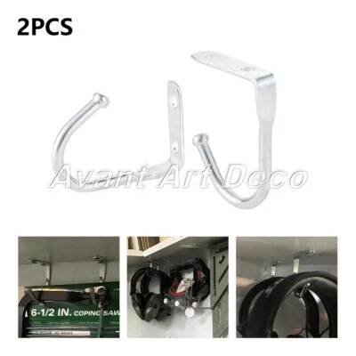 2/10/20 PCS Single Ceiling Prong Hook Silver Kitchen Closets Zinc Alloy New - Image 1 of 4