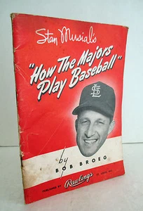 Stan Musial's HOW THE MAJORS PLAY BASEBALL by Bob Broeg, 1952 Rawlings - Picture 1 of 6