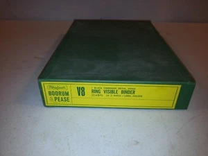 Boorum & Pease V8 14 ring visible binder 11 x 6 1/2 with index New in box - Picture 1 of 9