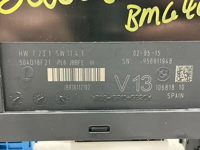 2013 BMW 640I XDRIVE GRAN COUPE 956911948 BODY CONTROL MODULE BCM COMPUTER 12 19 - Image 1 of 4