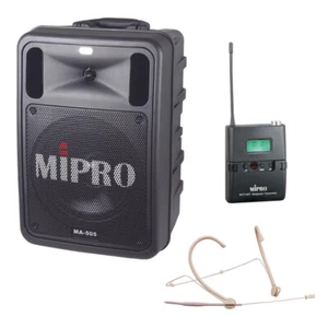 Mipro MA-505R2 Mobiles Beschallungssystem + Taschensender + Headsetmikrofon - Picture 1 of 6
