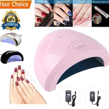 LAMPADA UV A LED PER UNGHIE FORNETTO PROFESSIONALE 48W GEL Bianco / Rosa Regalo