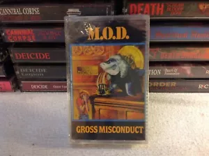 M.O.D. GROSS MISCONDUCT THRASH METAL CASSETTE '89 MEGAFORCE ANTHRAX DRI SEALED - Picture 1 of 4