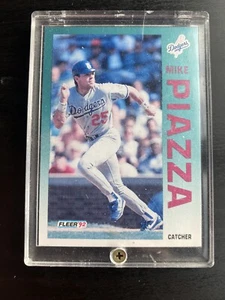 Mike Piazza 1992 Fleer Rookie Card MLB Baseball Rare Mint HOF Dodgers Mets - Picture 1 of 2