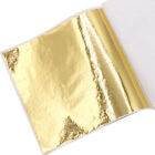  50 Pcs Metallic Leaf Flakes Edible Glitter for Cakes Decor Gold Foil Edging