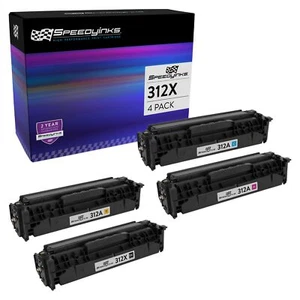 Reman Replacement 4pk HP 312 CF380X CF381A CF382A CF383A M476dw M476dw M476nw - Picture 1 of 4