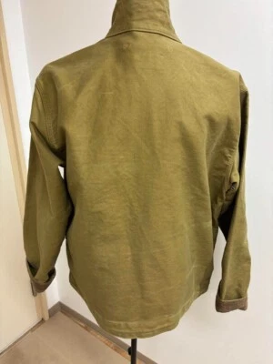 RRL Ralph Lauren Military Jacket Olive Green Cotton Used - Image 1 of 4