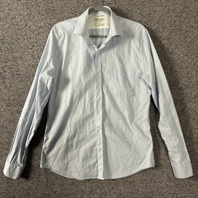 Reiss Men's Size XL Slim Fit Striped Long Sleeve Button Up Collared Shirt - Image 1 of 4