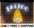 Tattoo Body Piercing Aces Dice LED Neon Light Sign Display Wall Art Lamp Décor