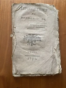 [Dondon-Julot] Espiégleries de Dondon-Julot. In-8, broché, à relier, Mons, 1792, - Picture 1 of 5