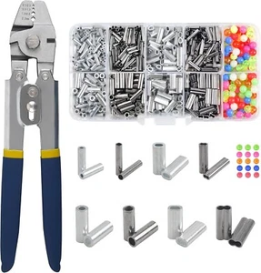 Fishing Crimping Tool Kit Stainless Steel Crimp Pliers Wire Rope Crimping Too... - Picture 1 of 8