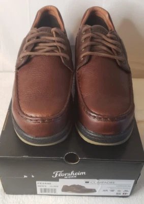 Zapatos de Trabajo Florshiem Acero Cuero Marrón Para Hombre Talla 14 EEE- 1006 Foto 1 de 4