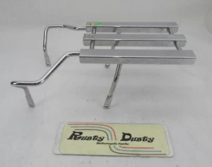 Harley ‘00+ Softail FLSTC Chrome 3 Channel Luggage Rack w/ Grab Rail 53941-03 - Picture 1 of 7
