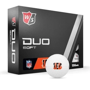 Wilson Staff Duo Soft NFL Golf Balls - Official NFL Golf - Cincinnati Bengals 🐅 - Picture 1 of 1