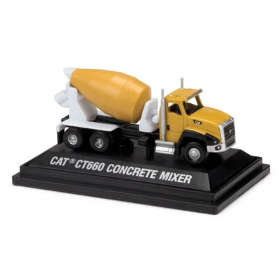 1/150 N Scale Diecast Alloy CAT CT660 Cement Mixer Truck Model Scene Ornament - Image 1 of 4