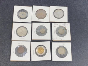 OLD WORLD COIN CURRENCY USA GERMANY FRANCE MEXICO EGYPT SPAIN CENTAVOS PFENNIG $ - Picture 1 of 24