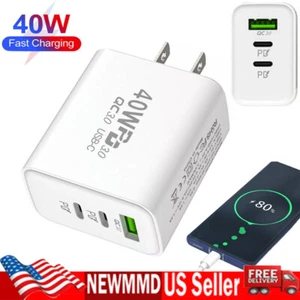 PD 40W Fast Charger Power Adapter & Cable For Samsung A55 A35 A25 A15 A54 A34 5G - Picture 1 of 15