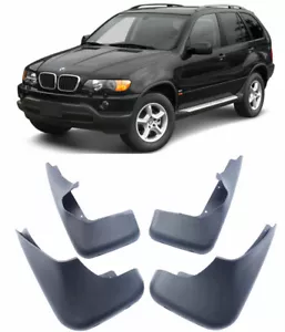 Genuine Front & Rear Molded Splash Guards Mud Flaps FOR 2000-2006 BMW X5 E53 - Picture 1 of 8