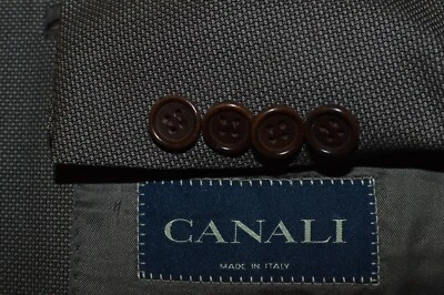 US 46L CANALI Men's Green Italy Wool 3-Button Sports Coat Jacket Blazer suit - Image 1 of 4