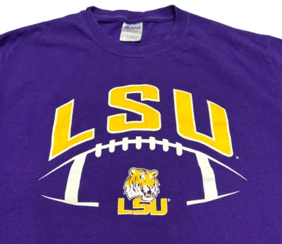 Camiseta de fútbol americano LSU Tigers para hombre (S) camiseta púrpura de la Universidad Estatal de Lousiana Foto 1 de 4
