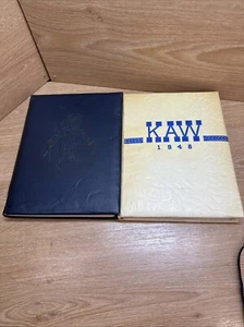 Vintage 1947 1948 KAW Washburn University Topeka Kansas Yearbook Lot Of 2 - Picture 1 of 20