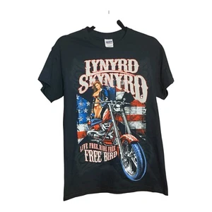 Lynyrd Skynyrd Band Live Free Ride Free FreeBird Tshirt Motorcycle Babe Small ✅ - Picture 1 of 9