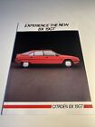 Citroen BX 19GT Car Sales Brochure 1984 Uk Market FREE POSTAGE