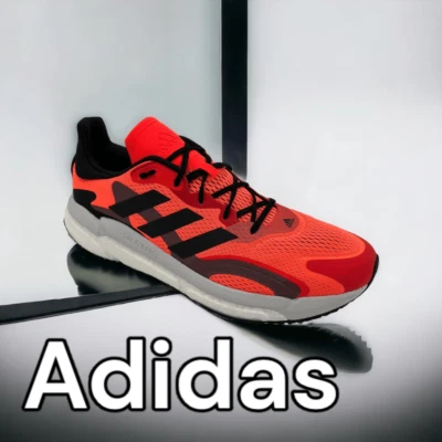 adidas SOLARBOOST 3 Shoes - Solar Red | Men's 13 running training Neon - Image 1 of 4