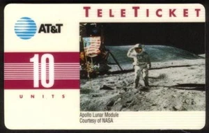 TK 308a AT&T 10u Apollo Módulo Lunar y Hombre en la Luna (Grupo 3 = 'ES') Inglés - Imagen 1 de 2