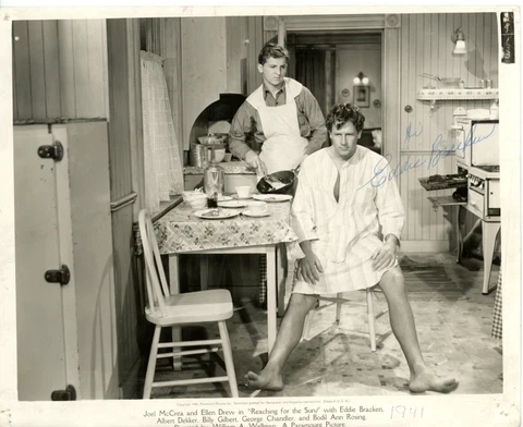 Autographed 8x10 Photo Actor Comedian Eddie Bracken Cover
