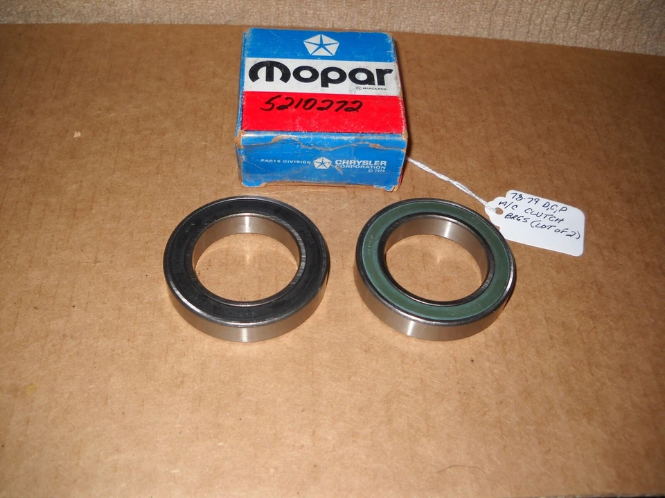 Lote de 2 rodamientos de embrague aire acondicionado Dodge Chrysler Plymouth 1978-1979 nuevo de stock Foto 1 de 1
