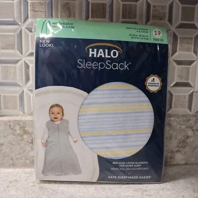 Saco de dormir HALO 3 vías a rayas envoltura SP 0 a 6 meses - NUEVO Foto 1 de 4
