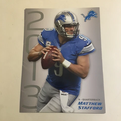 Official NFL Detroit Lions 2013 Season Ticket Folder Cover