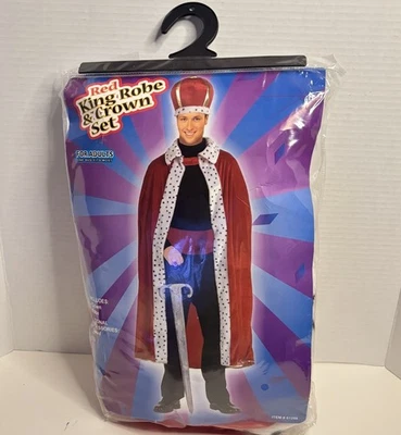 COSTUME King Crimson Red Robe  Crown Costume Dress Up Set by Forum Halloween - Image 1 of 3