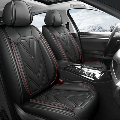 For Chevrolet Auto Car Seat Covers Full Set Leather 5-Seat Front Rear Protectors Foto 1 de 4