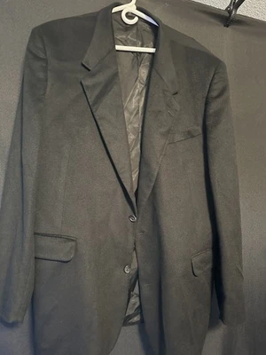 Chaqueta Blazer Abrigo Deportivo Fioravanti Negra 100% Cachemira Usada en Excelente Condición Foto 1 de 4