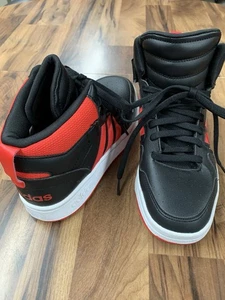 Adidas Boys Postmove Mid GW0460 Basketball Shoes Sneakers Size 6 NICE Black Red - Picture 1 of 11