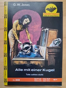 Thriller Fledermaus Kriminalroman Nr.349 - TOP Z0 Pabel Romanheft Erstdruck - Picture 1 of 3