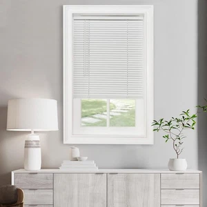 Achim Gii Morningstar Cordless Light Filtering 1 Mini Blind 58 X 48 - White - Picture 1 of 10