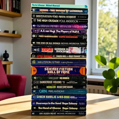 20 Vintage Science Fiction Fantasy Paperback Books Library Moorcock Zelazny - Image 1 of 4