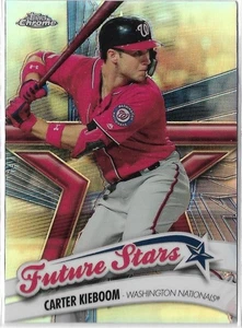 2020 Topps Chrome Baseball Future Stars #FS-6 Carter Kieboom - Picture 1 of 2