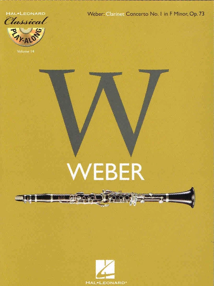 Weber Clarinet Concerto No.1 in F Minor, Op. 73 - Classical Play Along (HL0084.. - Image 1 of 1
