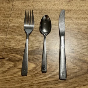 Vtg TCA Trans Canada Airlines Air Oneida Stainless RARE flatware Set Of 3 - Picture 1 of 6