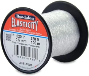Beadalon Elasticity 0.5mm Clear 100m Stretch Cord Beading&Jewellery Tool JE0.5T - Picture 1 of 2