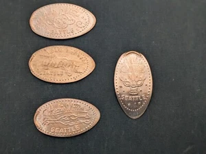 4 ALIEN FINGER MONSTER CHICKEN ARCHIE McPHEE Seattle Washington GEPRESSTE PENNIES - Bild 1 von 8