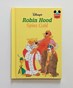 Disney's Robin Hood Spins Gold Hardcover Book 1979 - Bild 1 von 4